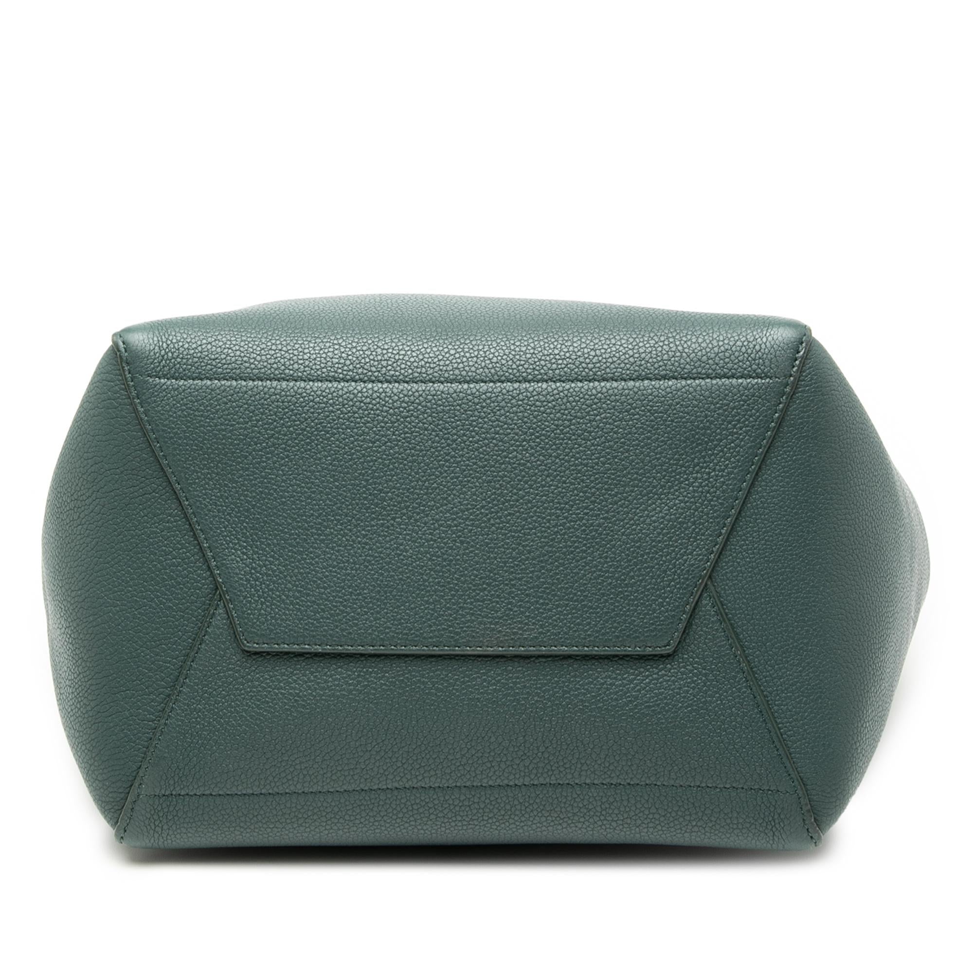 Celine Medium Leather Seau Sangle Bucket