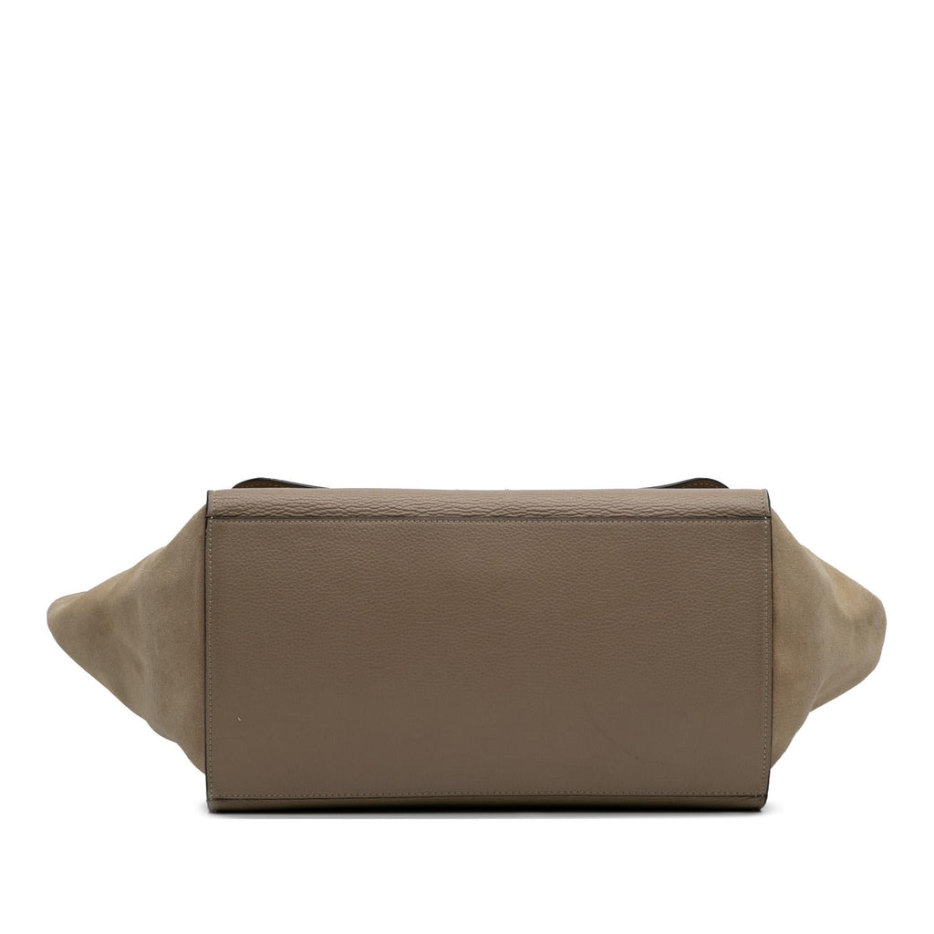 Celine Medium Leather Trapeze Satchel