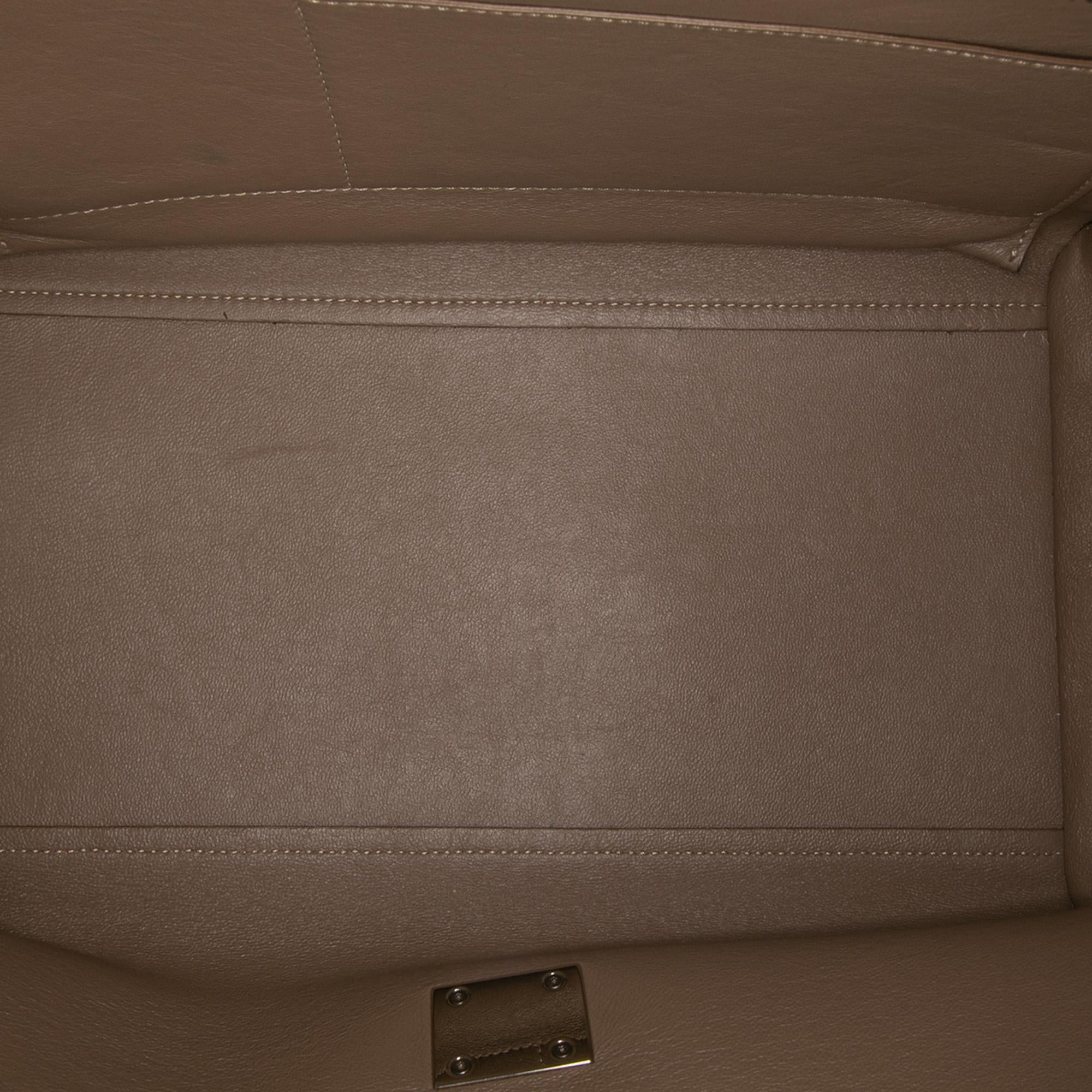 Celine Medium Leather Trapeze Satchel