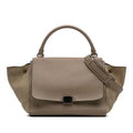 Celine Medium Leather Trapeze Satchel