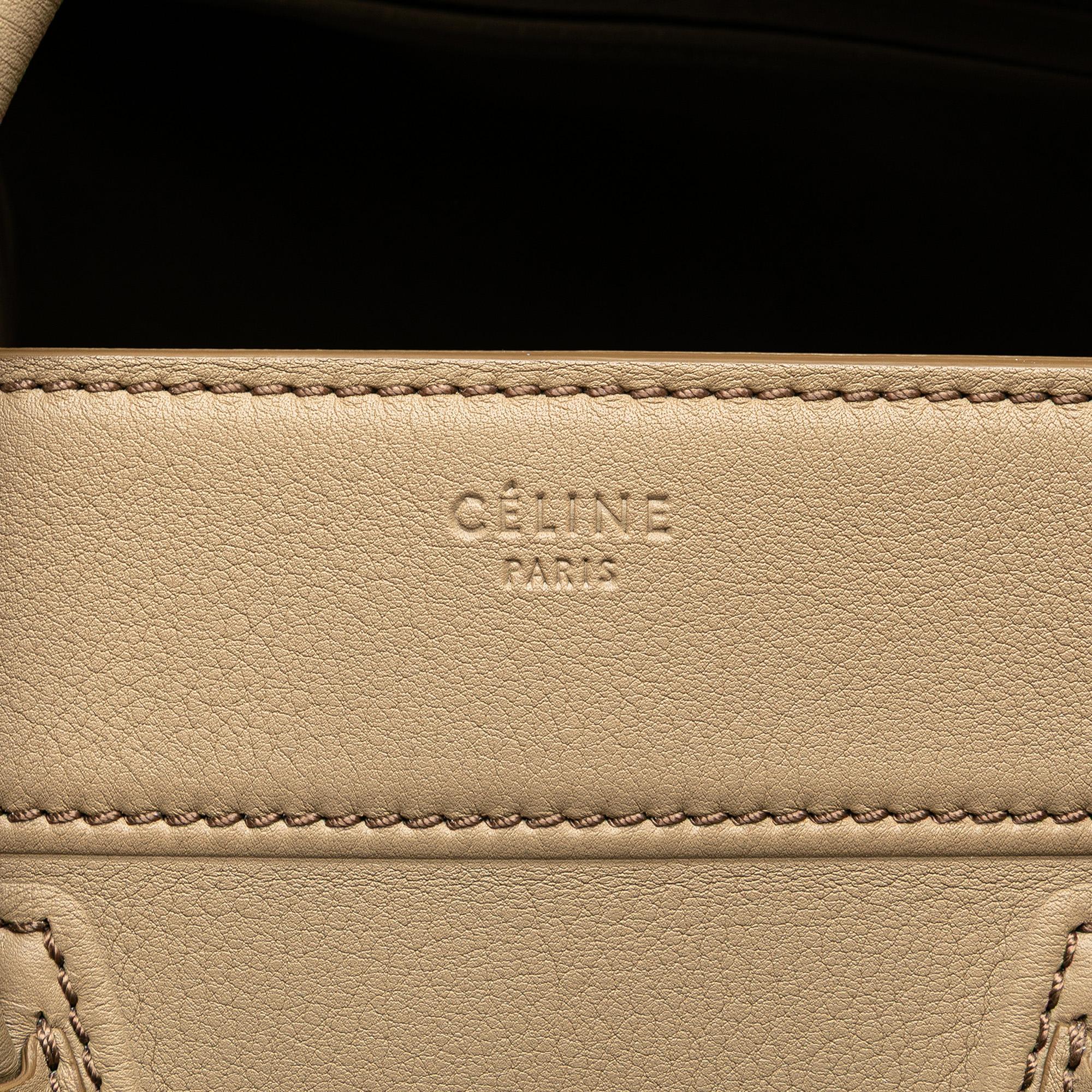 Celine Medium Luggage Leather Phantom Tote