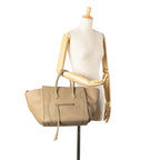 Celine Medium Luggage Leather Phantom Tote