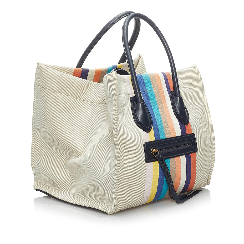Celine Medium Phantom Luggage Canvas Handbag (SHG-34181)