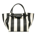 Celine Medium Striped Canvas Big Satchel (SHG-jjxkxO)