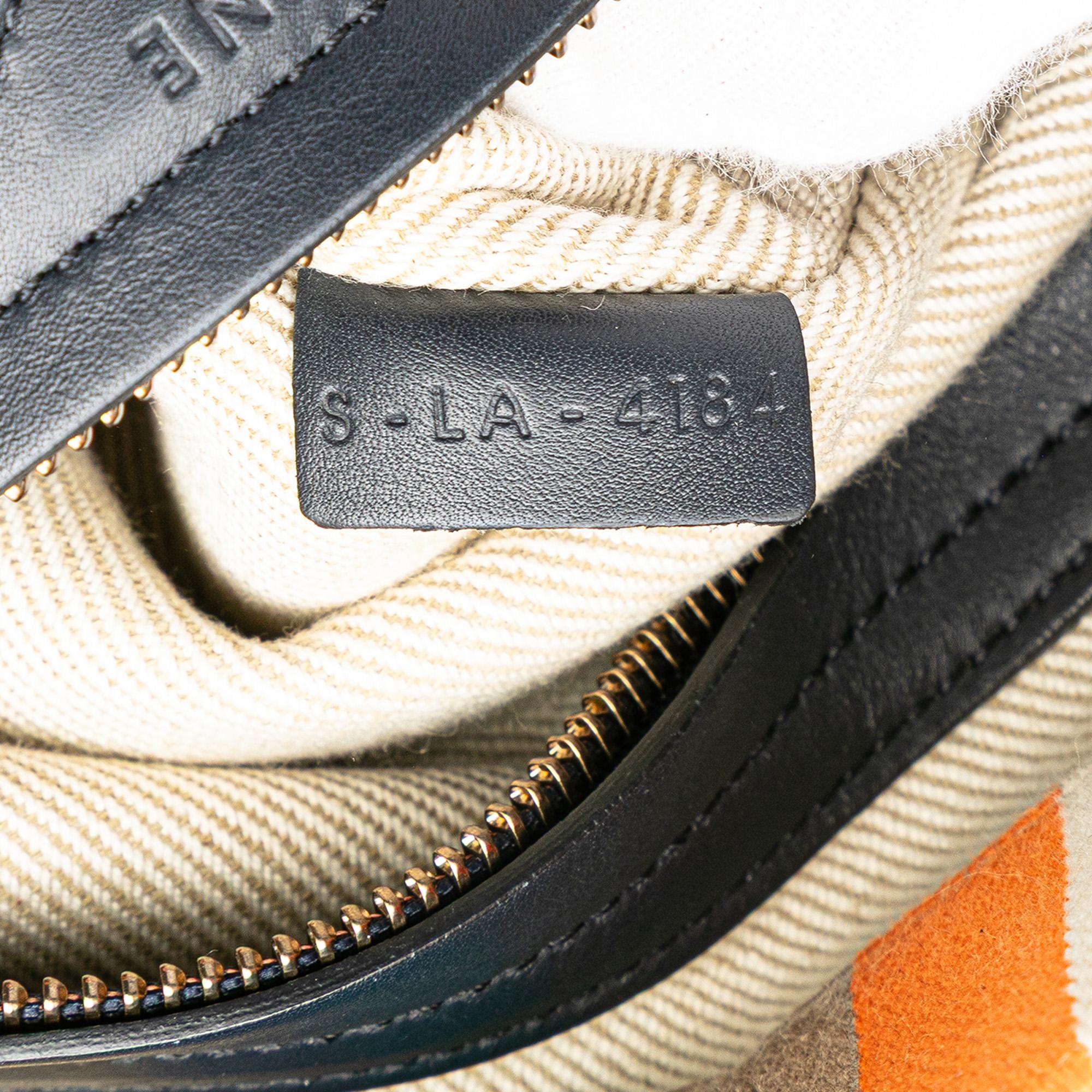 Celine Medium Striped Canvas Phantom Luggage Tote