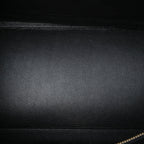 Celine Medium Tricolor Calfskin and Nubuck Trapeze Satchel