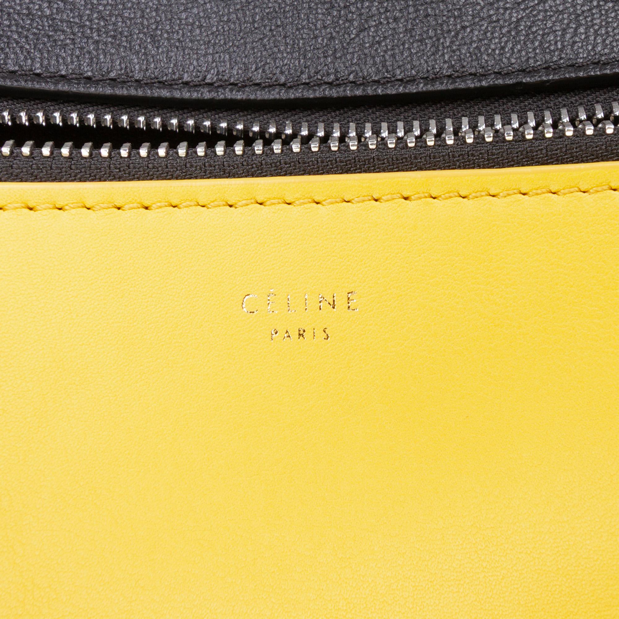 Celine Medium Tricolor Leather Edge Handbag