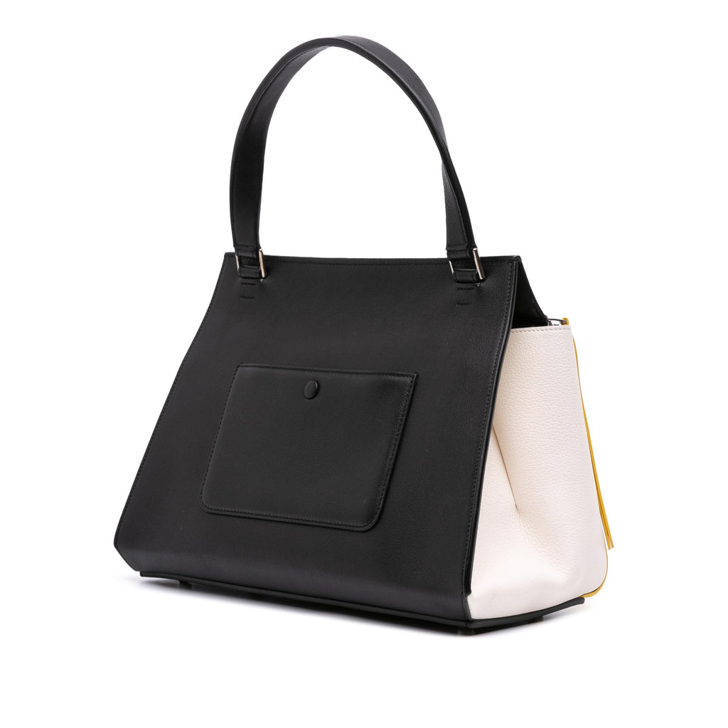 Celine Medium Tricolor Leather Edge Handbag