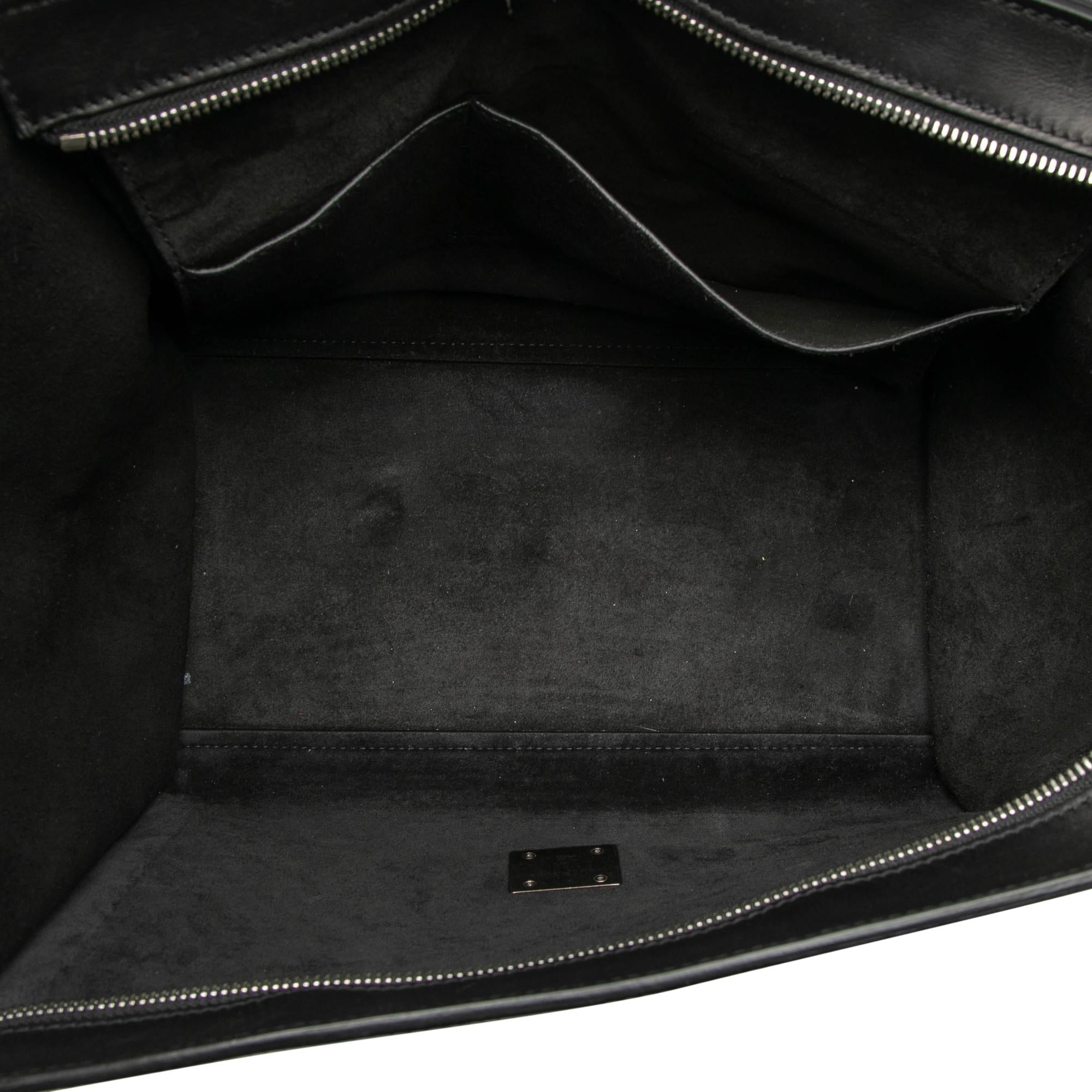 Celine Medium Tricolor Leather Trapeze Satchel