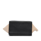 Celine Medium Tricolor Leather Trapeze Satchel