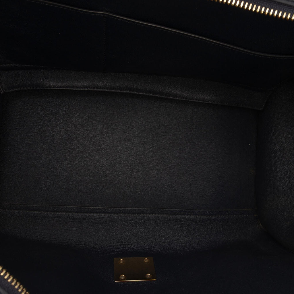 Celine Medium Tricolor Leather Trapeze Satchel