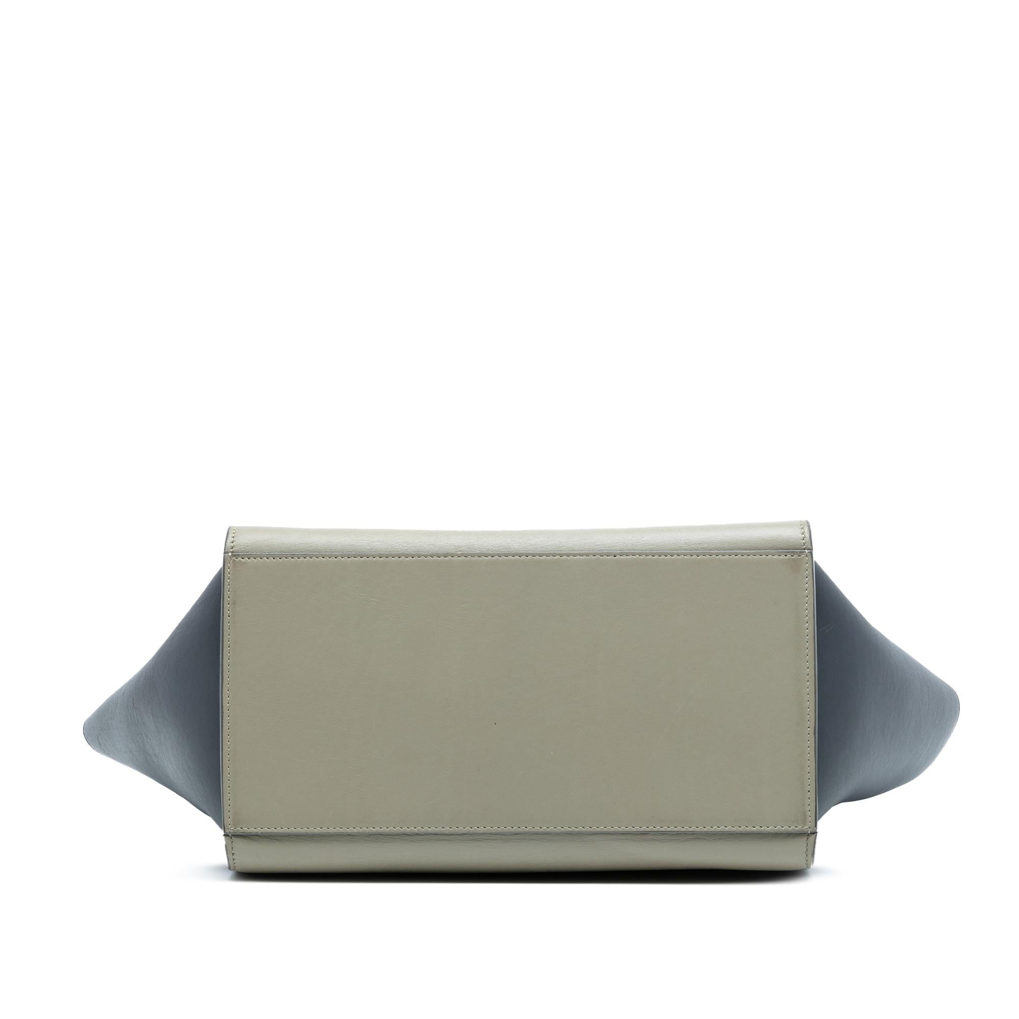 Celine Medium Tricolor Trapeze Satchel
