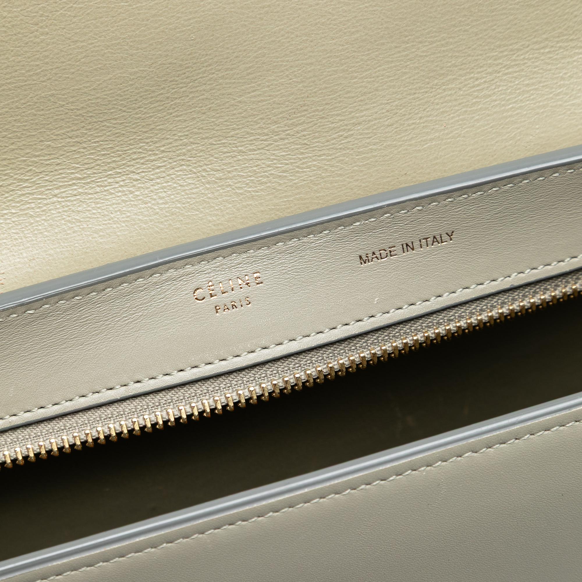 Celine Medium Tricolor Trapeze Satchel