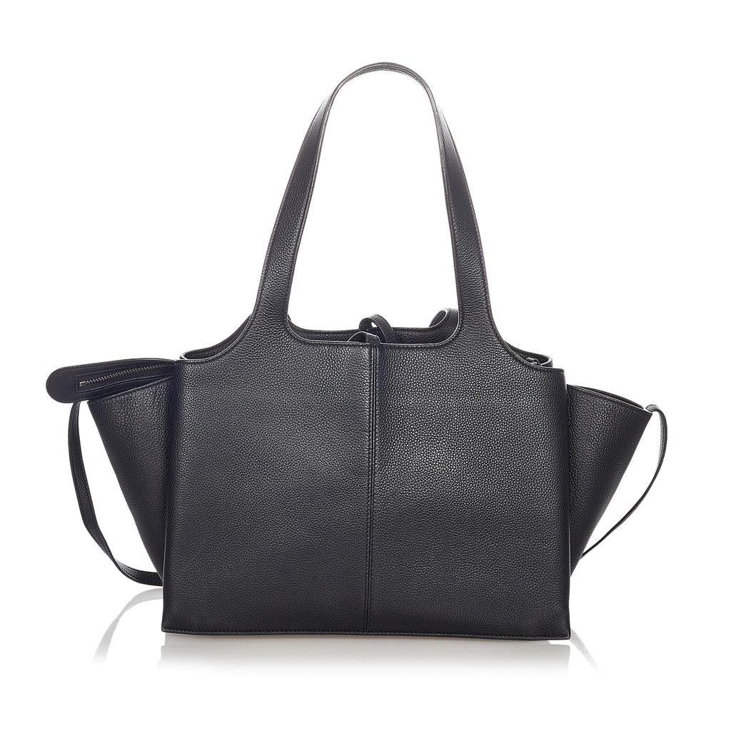 Celine Medium Trifold Leather Tote Bag (SHG-23594)