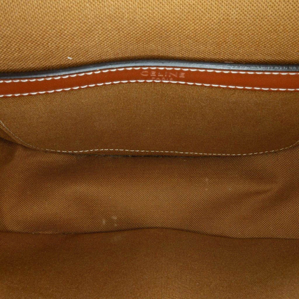 Celine Medium Triomphe Coated Canvas Folco Crossbody