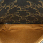 Celine Medium Triomphe Coated Canvas Folco Crossbody