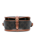 Celine Medium Triomphe Coated Canvas Folco Crossbody