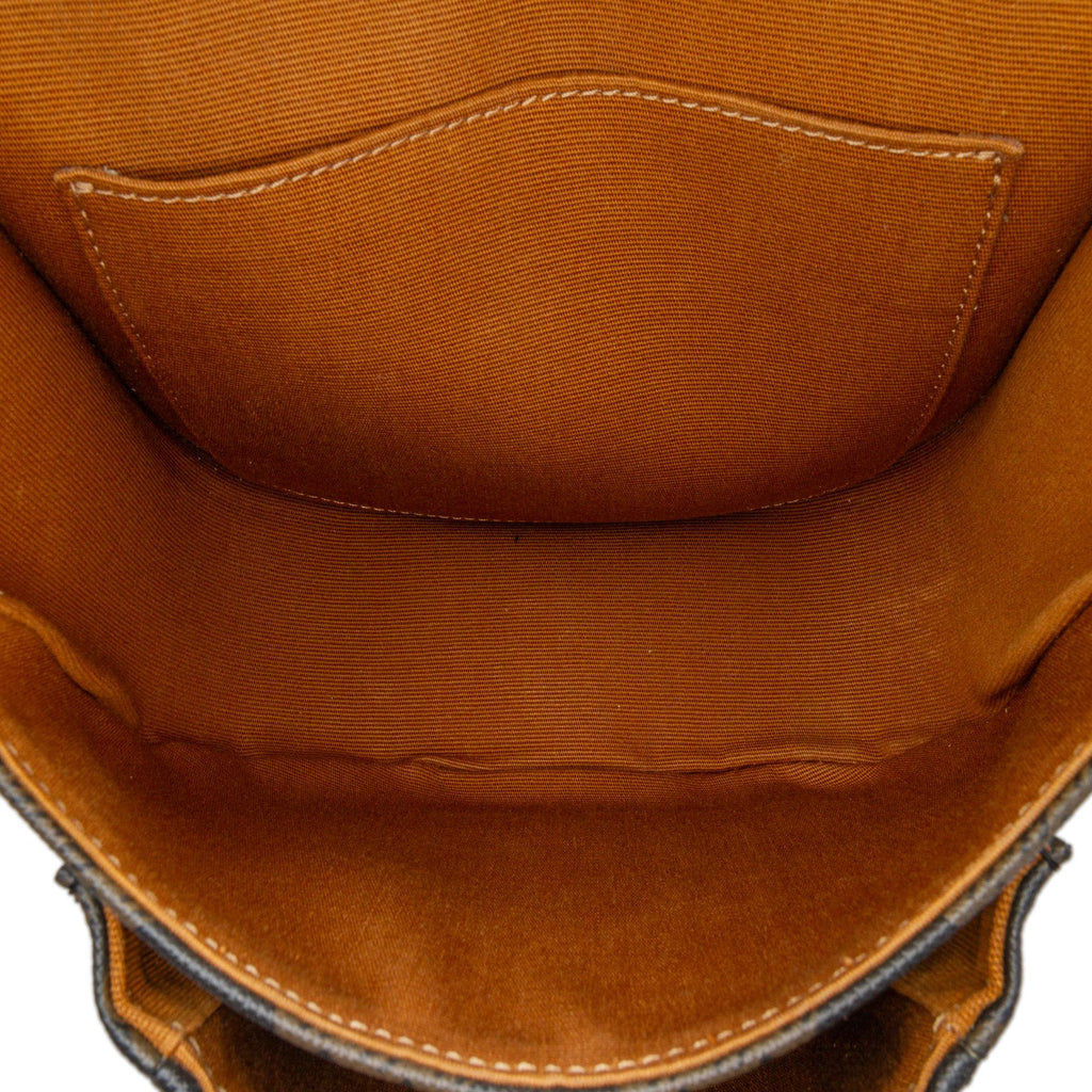 Celine Medium Triomphe Coated Canvas Folco Crossbody