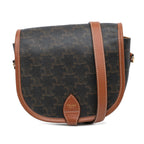 Celine Medium Triomphe Coated Canvas Folco Crossbody