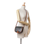 Celine Medium Triomphe Coated Canvas Folco Crossbody