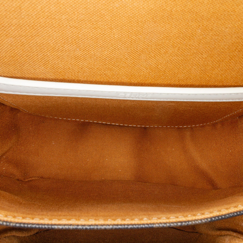 Celine Medium Triomphe Coated Canvas Folco Crossbody
