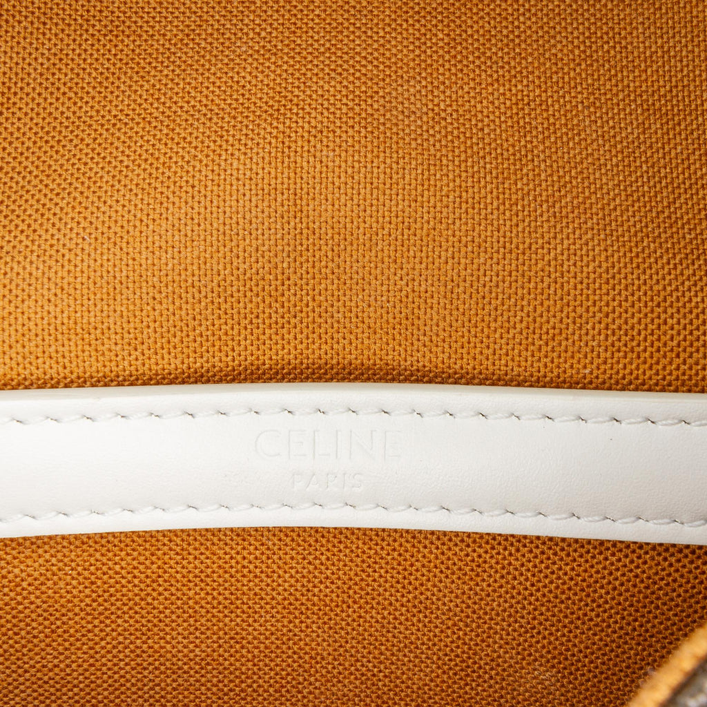 Celine Medium Triomphe Coated Canvas Folco Crossbody