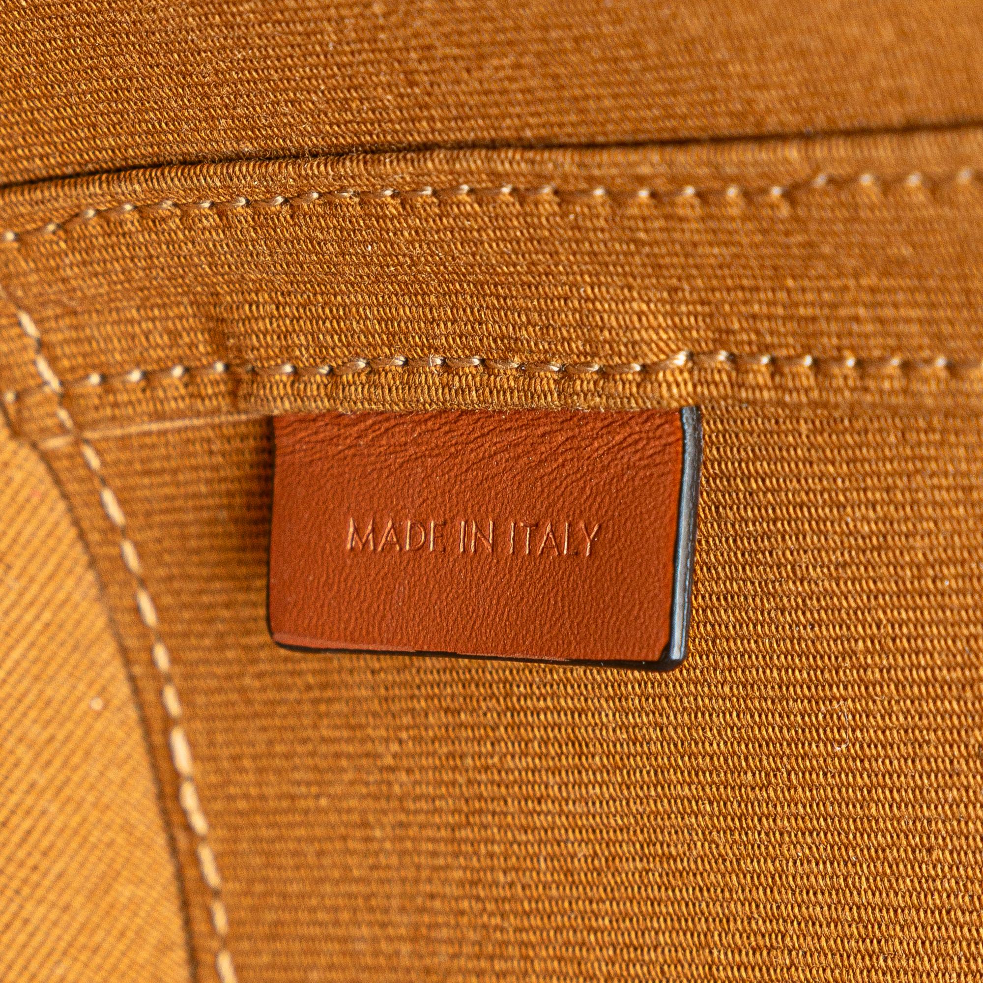 Celine Medium Triomphe Coated Canvas Tambour Crossbody