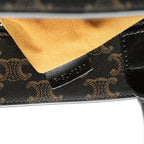 Celine Medium Triomphe Coated Canvas Vertical Cabas Satchel (SHG-JoQCOx)