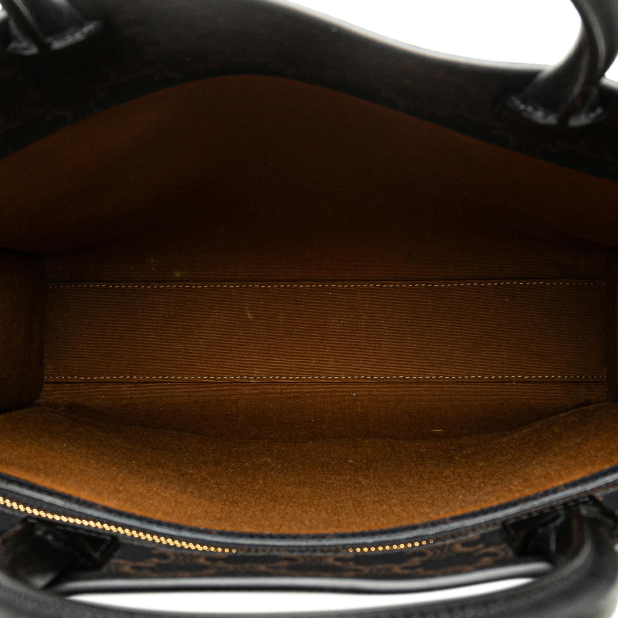 Celine Medium Triomphe Coated Canvas Vertical Cabas Satchel