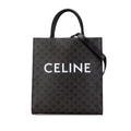 Celine Medium Triomphe Coated Canvas Vertical Cabas Satchel