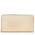 Celine Metallic Leather Zip Continental Wallet (SHF-19483)