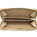 Celine Metallic Leather Zip Continental Wallet (SHF-19483)