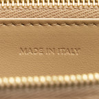 Celine Metallic Leather Zip Continental Wallet (SHF-19483)