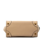 Celine Micro Bicolor Leather Luggage Tote