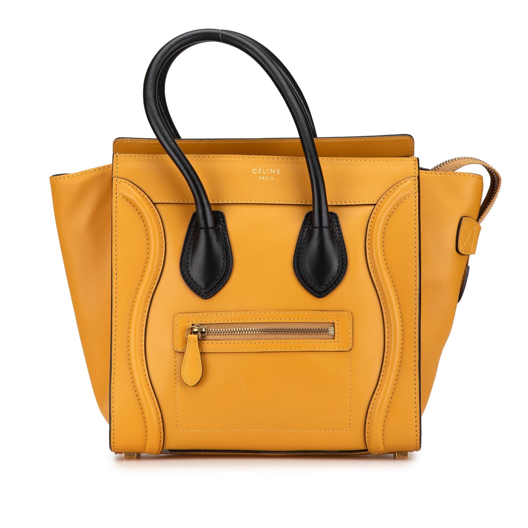 Celine Micro Bicolor Luggage Tote