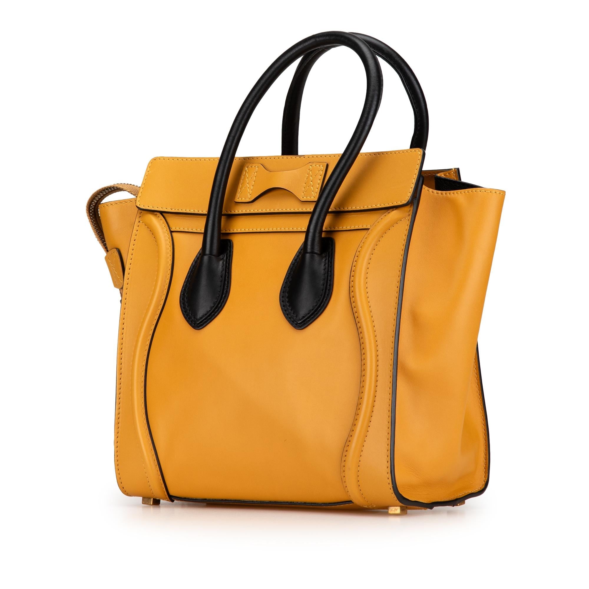 Celine Micro Bicolor Luggage Tote