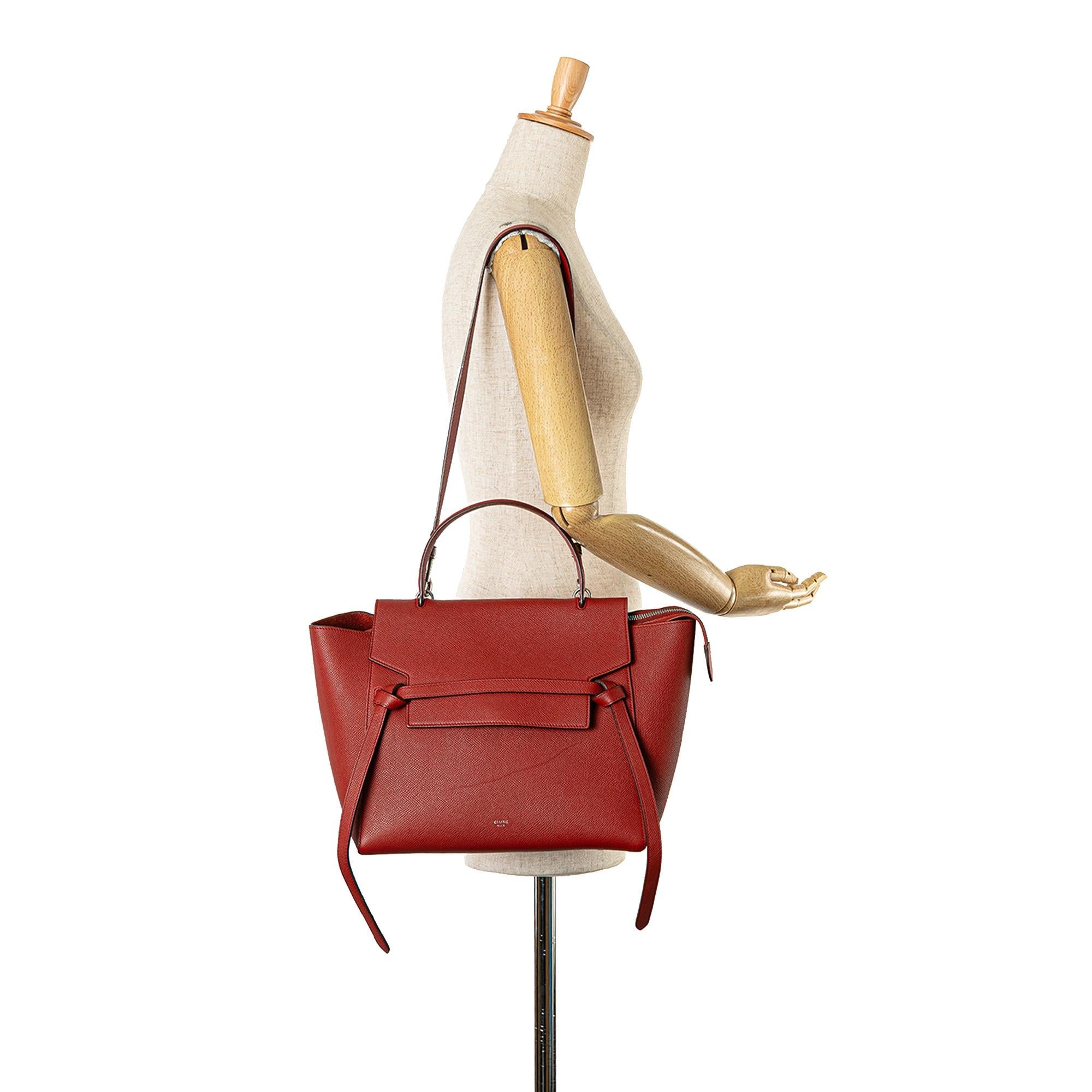 Celine Micro Leather Belt Satchel (SHG-0snDRH)