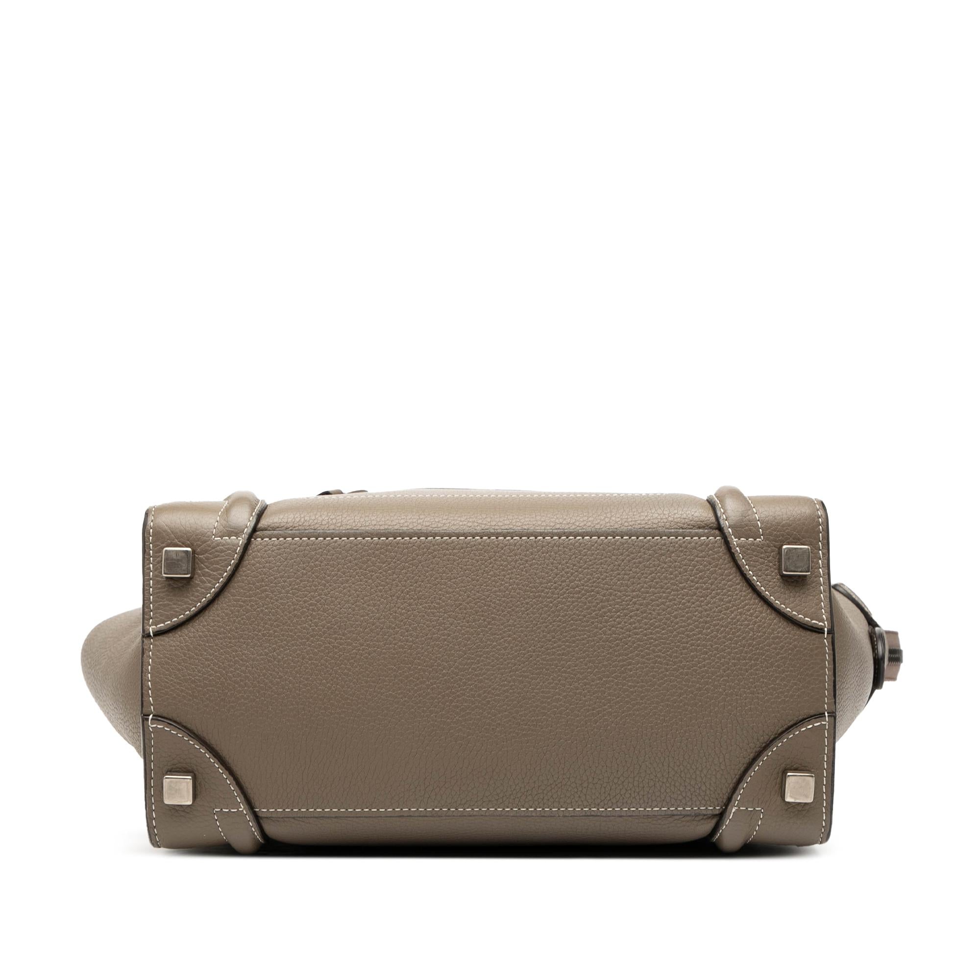 Celine Micro Leather Luggage Tote