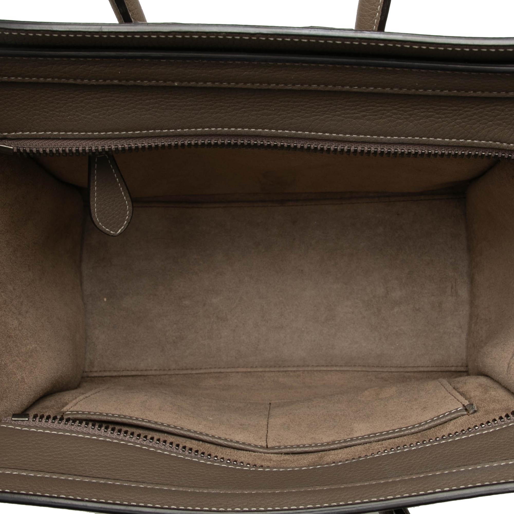 Celine Micro Leather Luggage Tote
