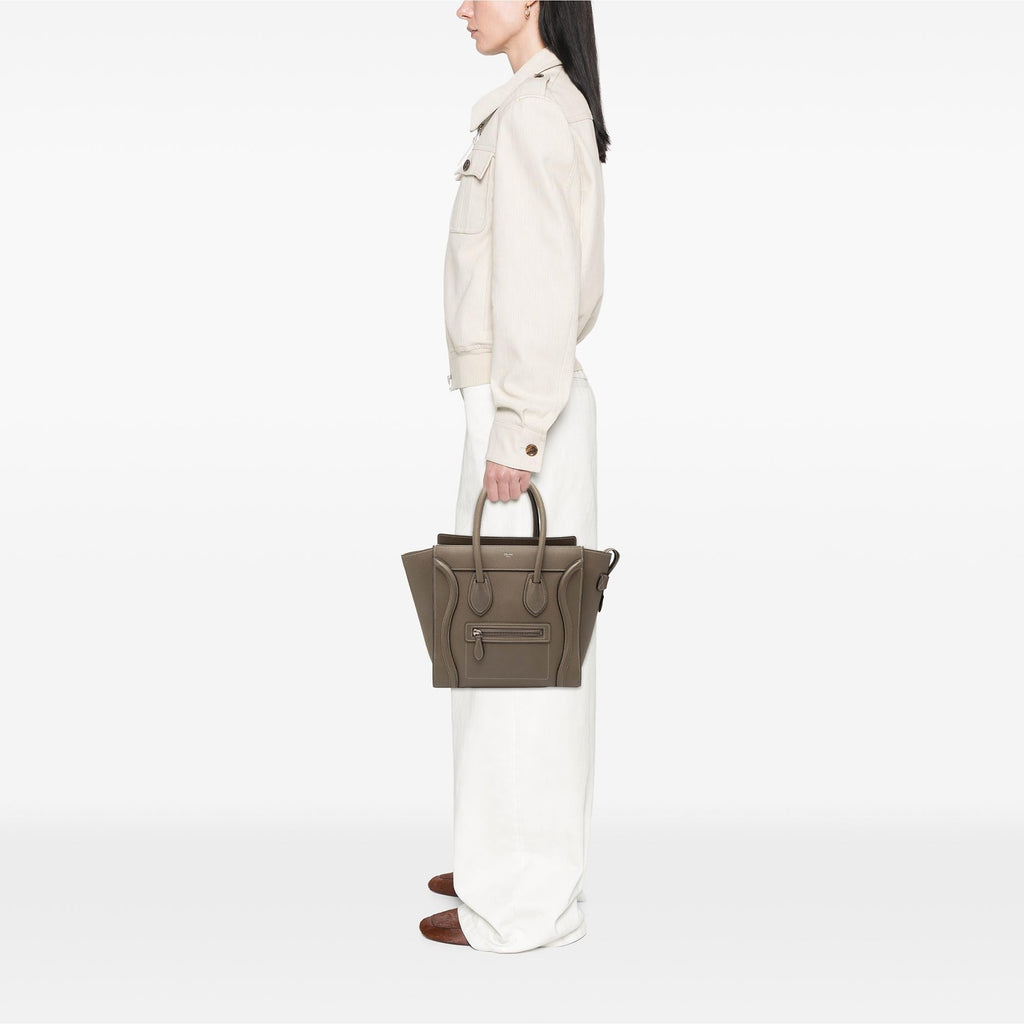 Celine Micro Leather Luggage Tote
