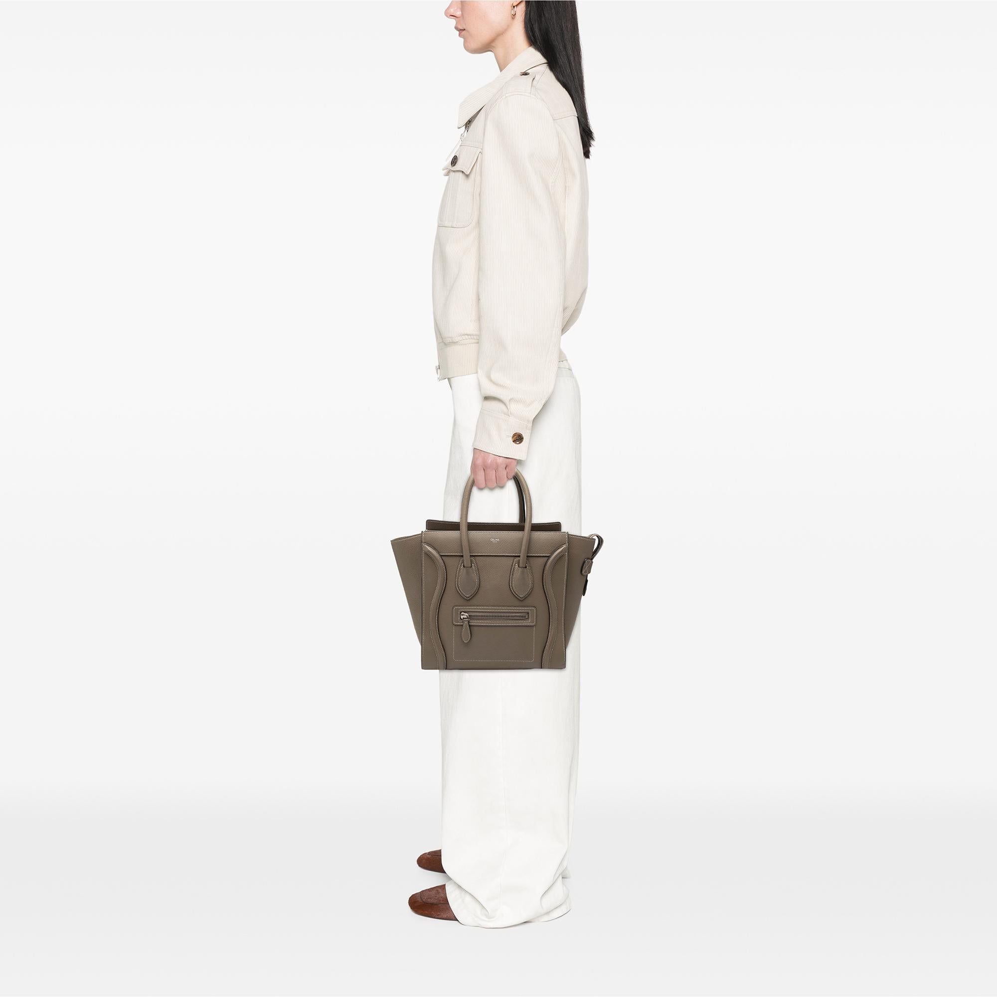 Celine Micro Leather Luggage Tote