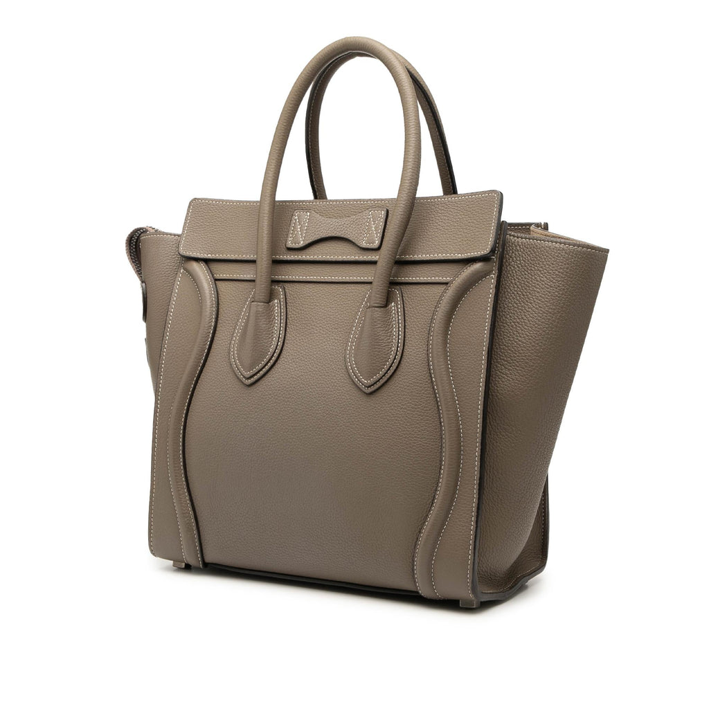 Celine Micro Leather Luggage Tote
