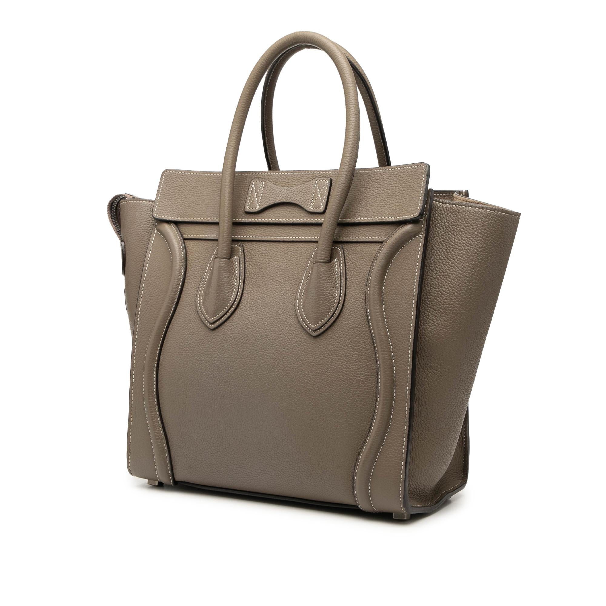 Celine Micro Leather Luggage Tote