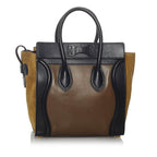 Celine Micro Luggage Bicolor Leather Handbag (SHG-29807)