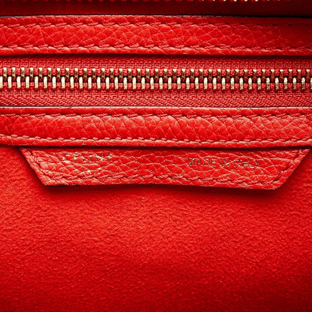 Celine Micro Luggage Leather Handbag (SHG-27015)