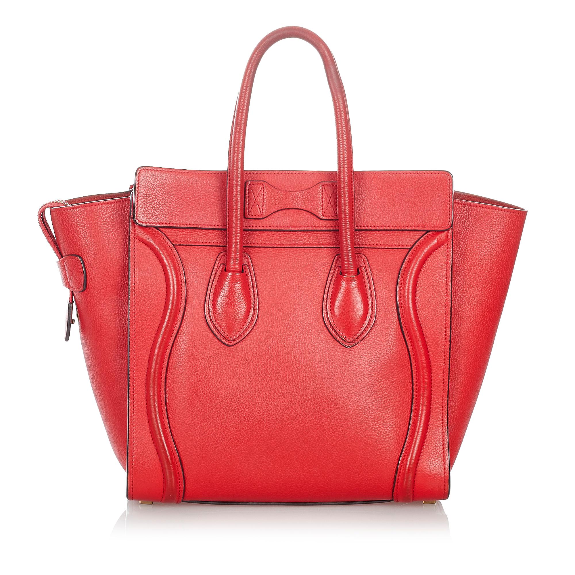 Celine Micro Luggage Leather Handbag (SHG-37633)