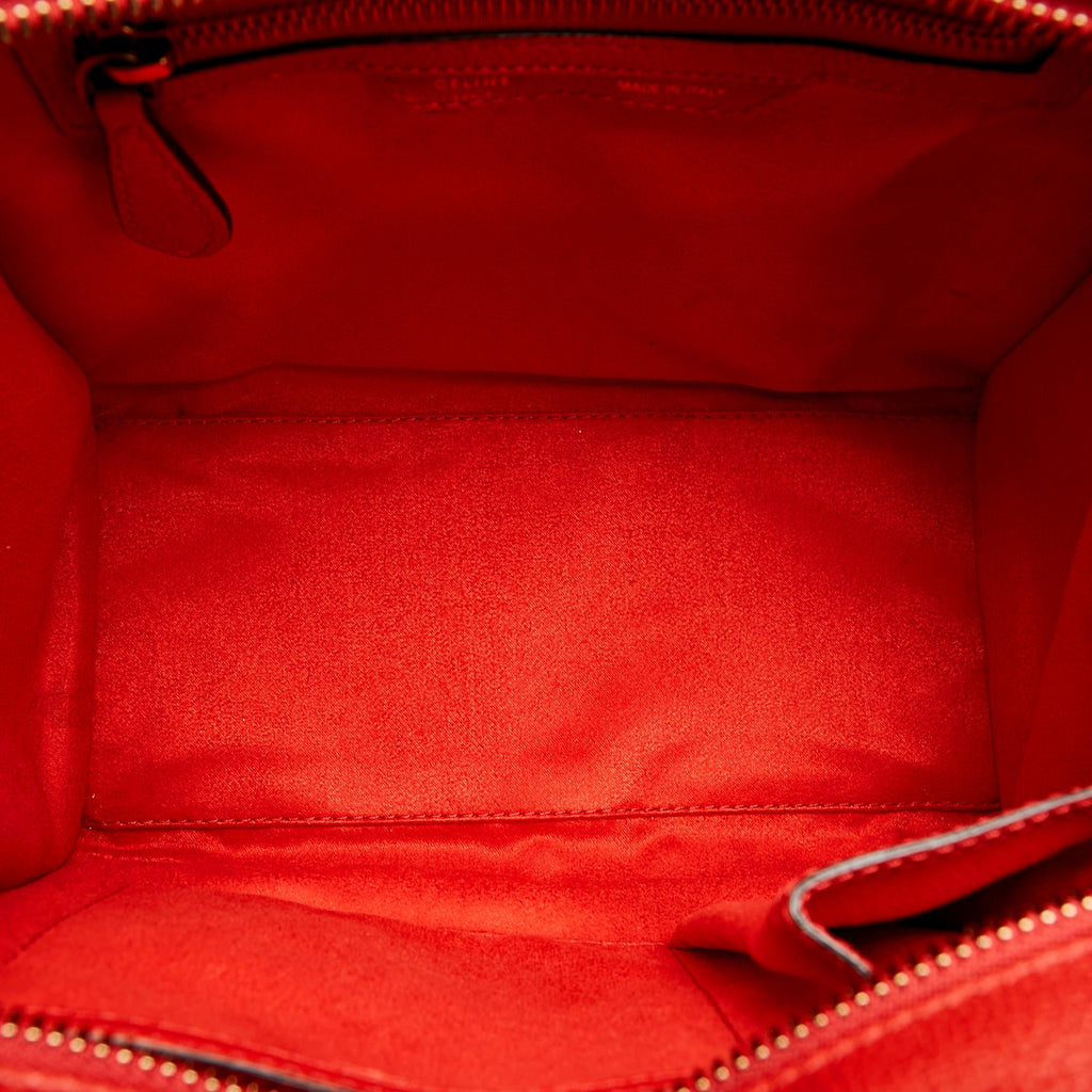 Celine Micro Luggage Leather Handbag (SHG-37634)