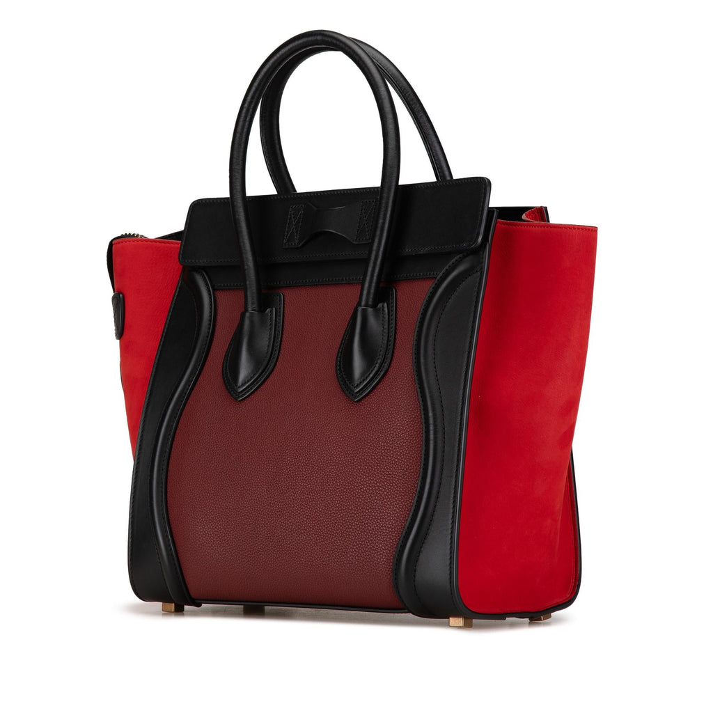 Celine Micro Tricolor Calfskin Luggage Tote