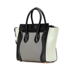 Celine Micro Tricolor Leather Luggage Tote