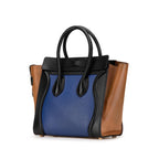 Celine Micro Tricolor Leather Luggage Tote